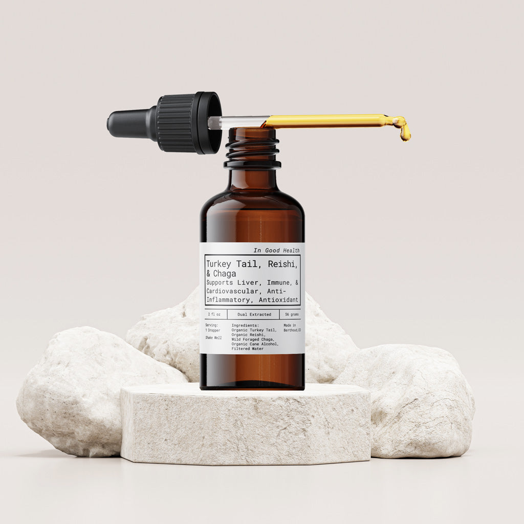 Wellness Mushroom Blend | Turkey Tail, Reishi, and Chaga